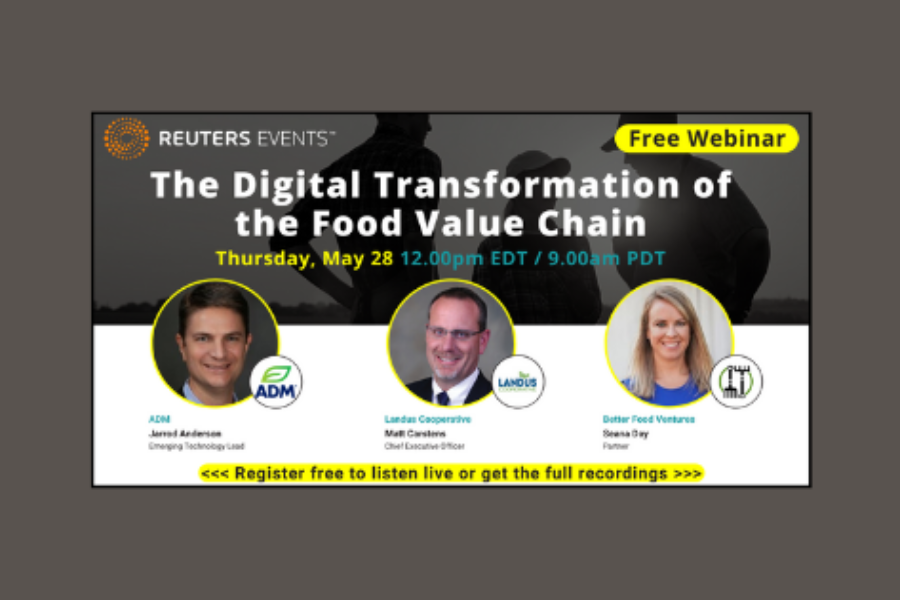 The Digital Transformation of the Food Value Chain in Reuters Events webinar