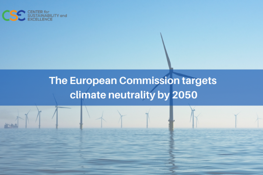The European Commission targets climate neutrality by 2050