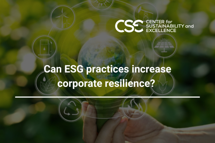 Can ESG practices increase corporate resilience?