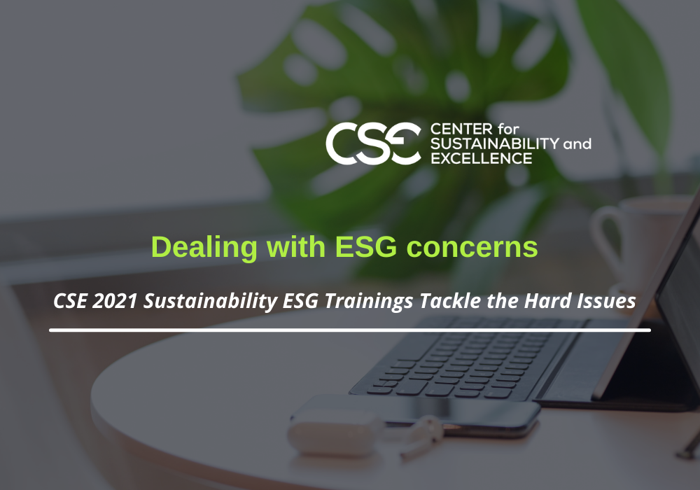 CSE 2021 Sustainability ESG Trainings Tackle the Hard Issues
