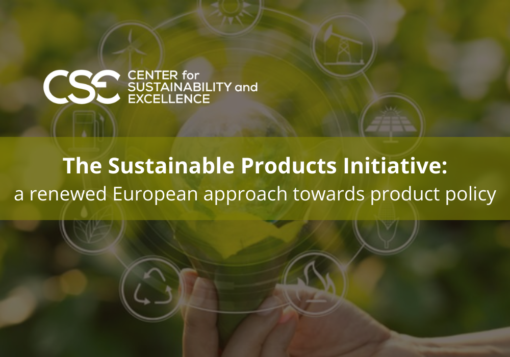 The Sustainable Products Initiative: a renewed European approach towards product policy