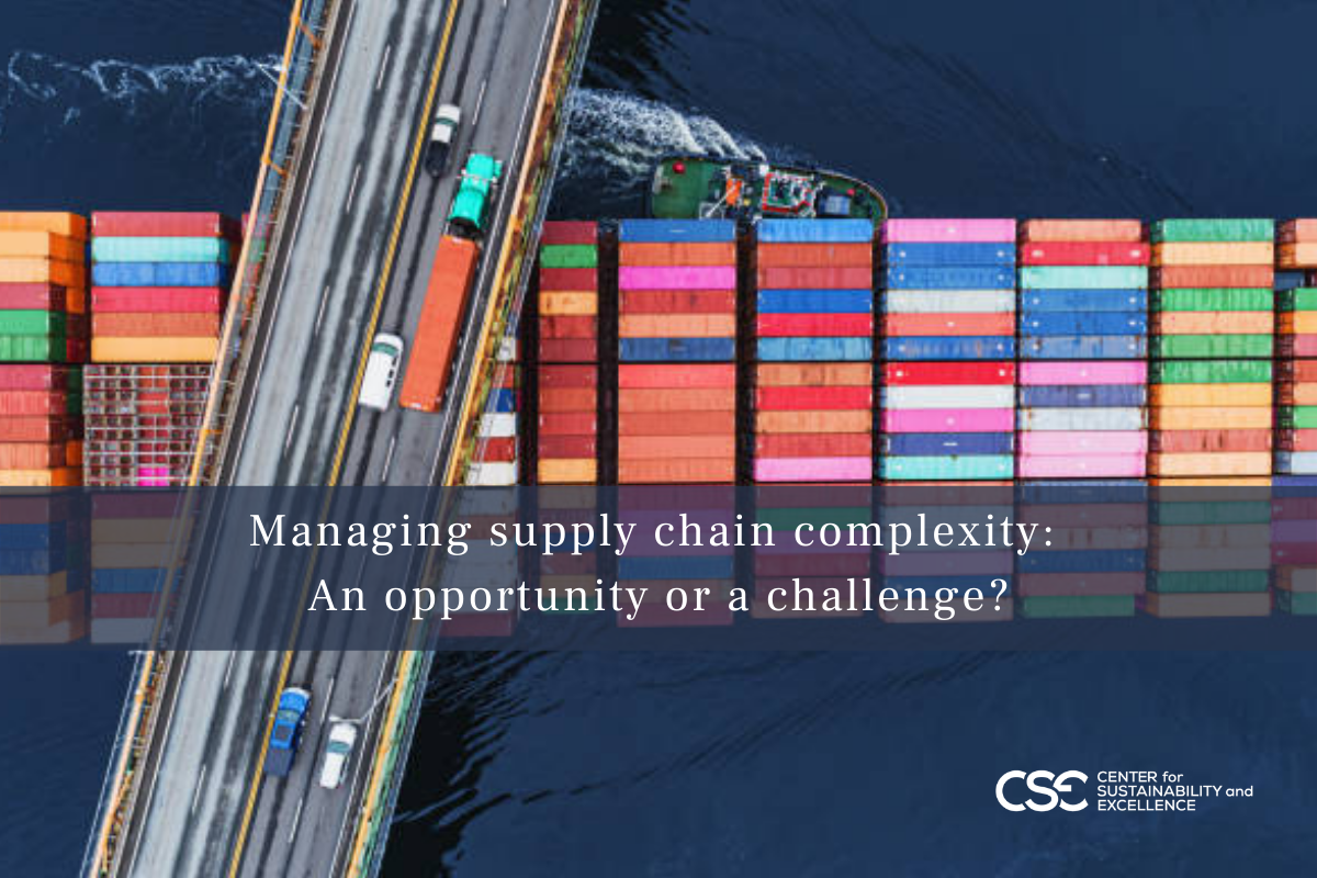Managing supply chain complexity: An opportunity or a challenge?