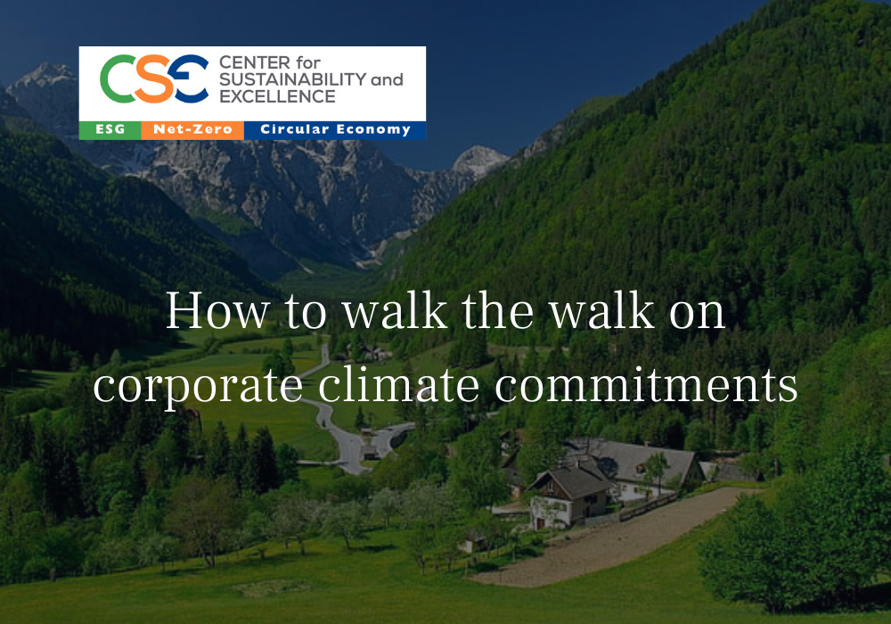 How to walk the walk on corporate climate commitments in the EU