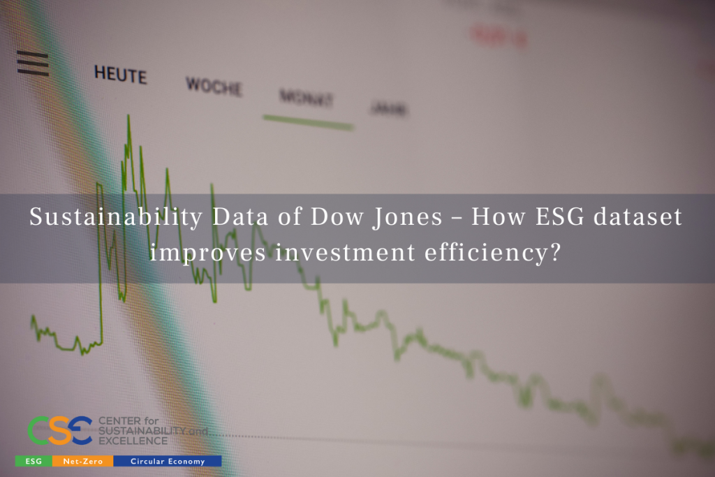 Sustainability Data of Dow Jones – How ESG dataset improves investment efficiency?