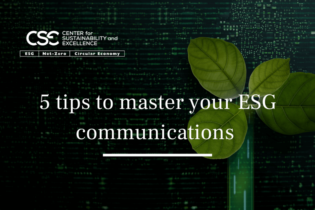5 tips to master your ESG communications
