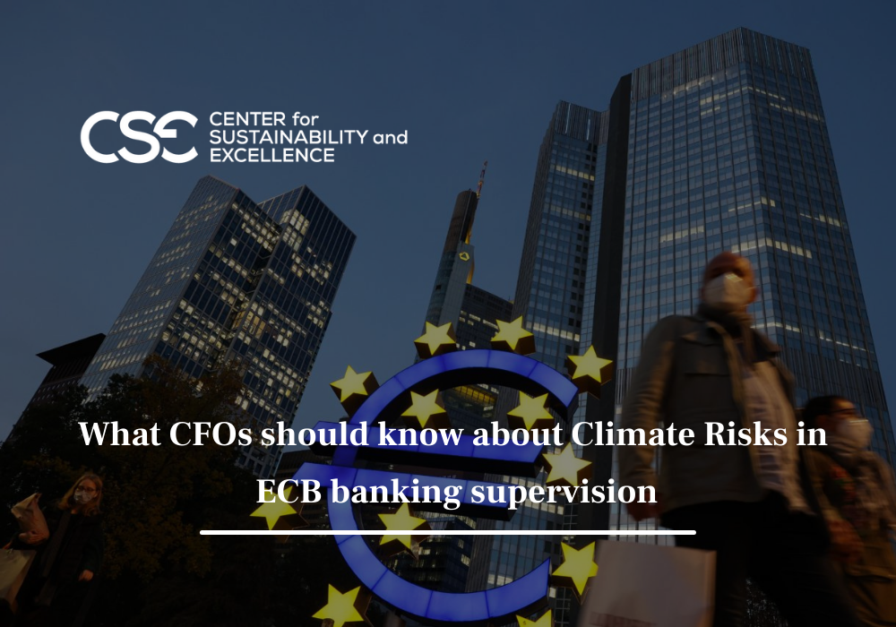 What CFOs should know about Climate Risks in ECB banking supervision