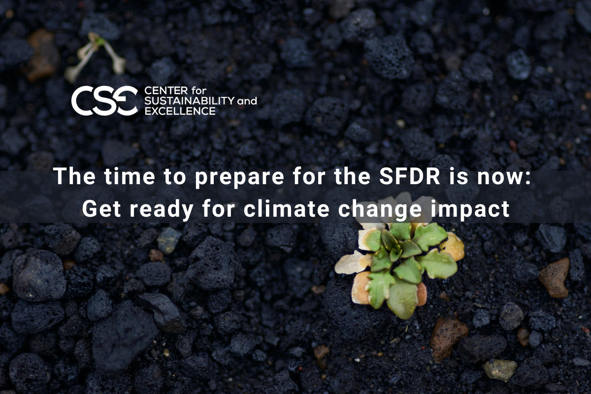 The time to prepare for the SFDR is now: Get ready for climate change impact