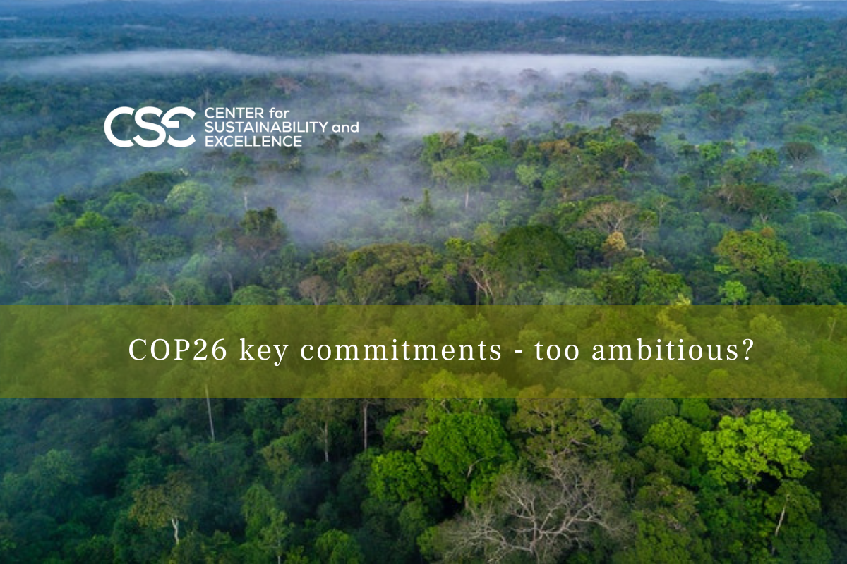 COP26 key commitments – too ambitious?
