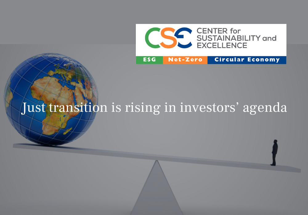 Just transition is rising in investors’ agenda