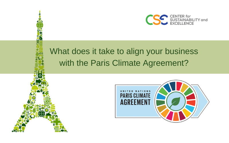 What does it take to align your business with the Paris Climate Agreement?