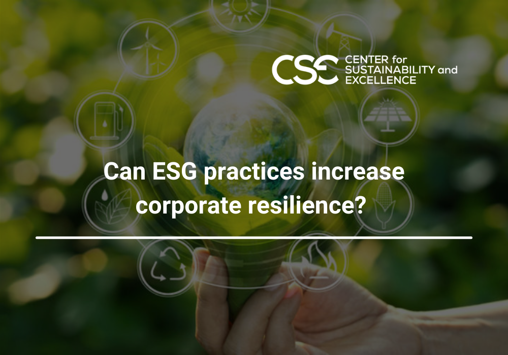 Can ESG practices increase corporate resilience?