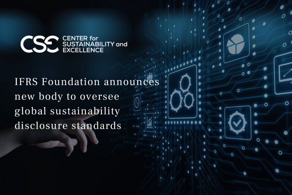 IFRS Foundation announces new body to oversee global sustainability disclosure standards: A big step forward. How will investors’ needs be met?
