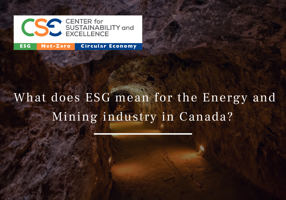 What does ESG mean for the Energy and Mining industry in Canada?