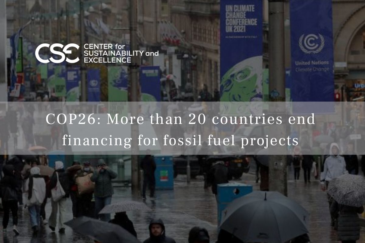 COP26 : plus de 20 pays mettent fin au financement de projets liés aux combustibles fossiles