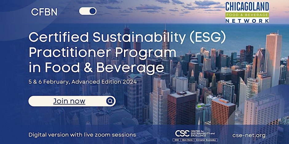 CFBN sustainability in food and beverage training