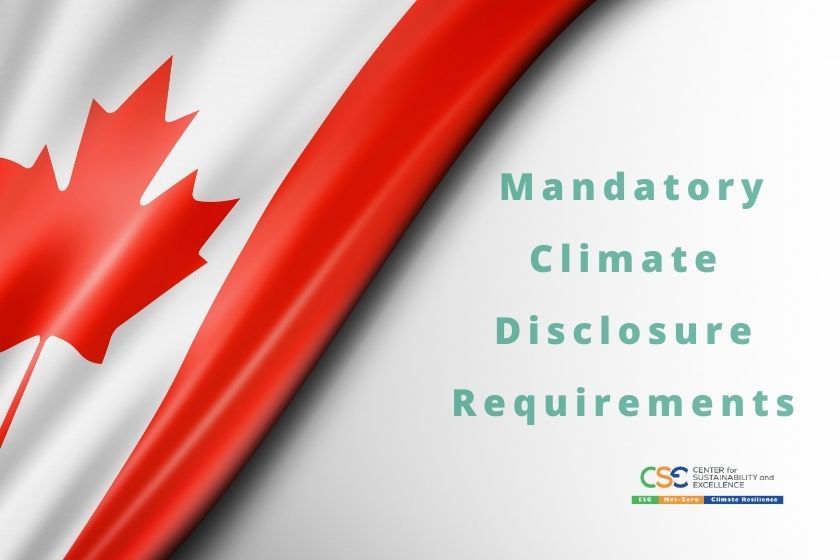 Requisitos obligatorios de divulgación sobre el clima en Canadá