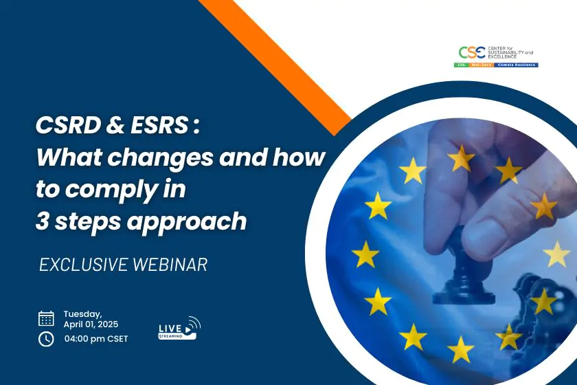 Exclusive Webinar - CSRD & ESRS What changes and how to comply in 3 steps approach